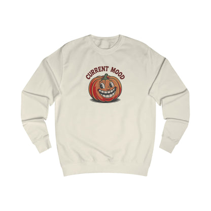 Current Mood (Toothy Jack) — Retro Halloween Sweatshirt (Light)