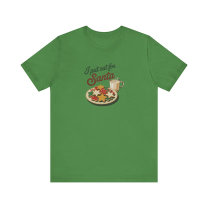 I Put Out for Santa — Retro Christmas Cookies Tee (Light)