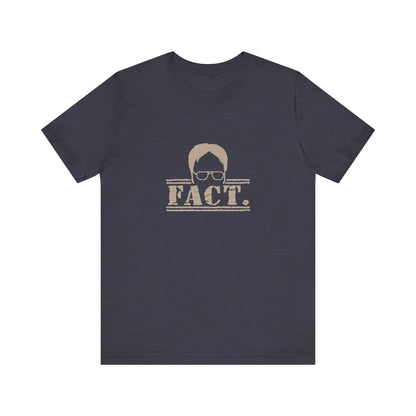 Dwight Schrute FACT. — The Office-Inspired Retro Tee (Dark)