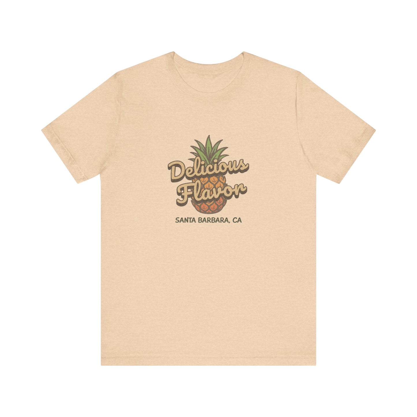 Delicious Flavor — Santa Barbara Pineapple Retro Tee (Light)