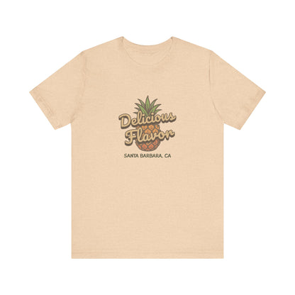 Delicious Flavor — Santa Barbara Pineapple Retro Tee (Light)