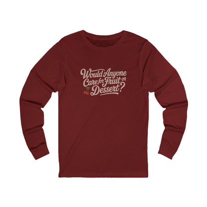 Would Anyone Care for Fruit or Dessert? — Clue Retro Long Sleeve (Dark)
