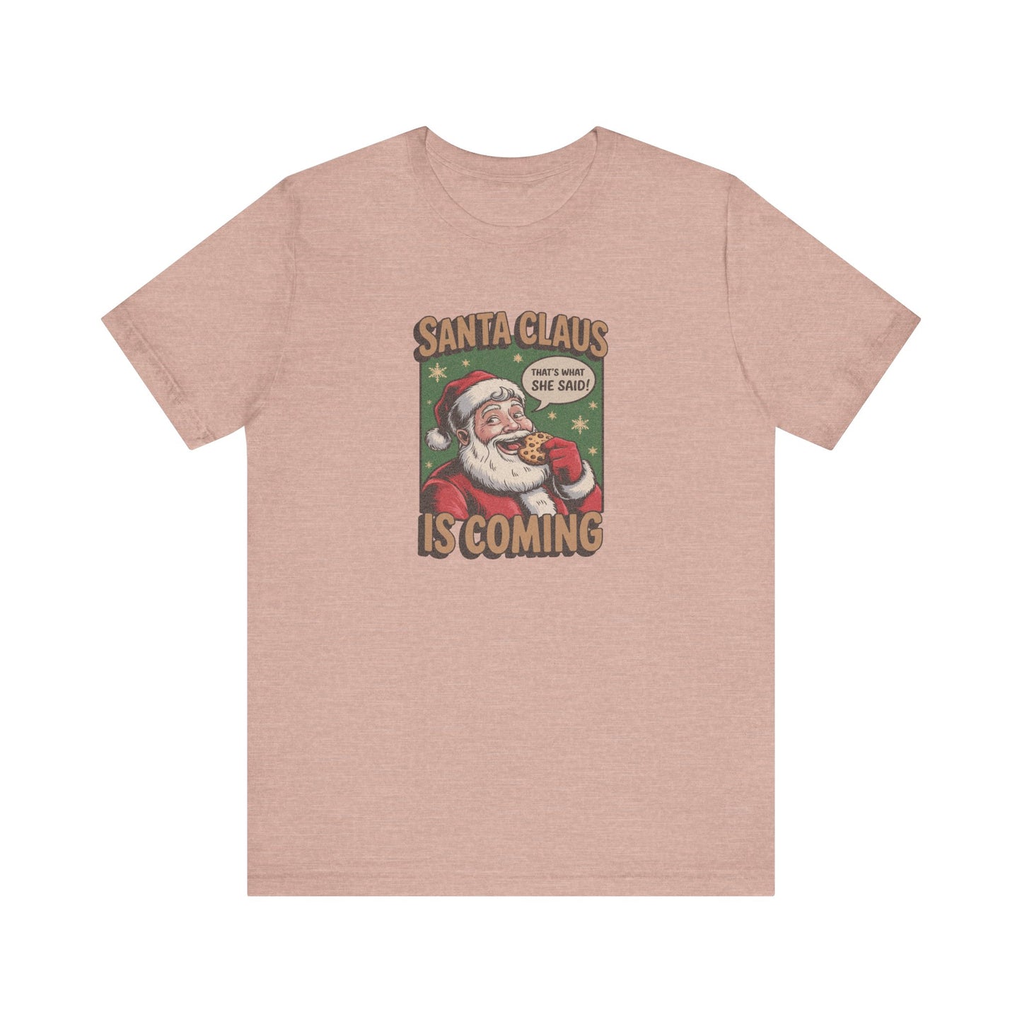 Santa Claus is Coming — Vintage Christmas Tee (Light)