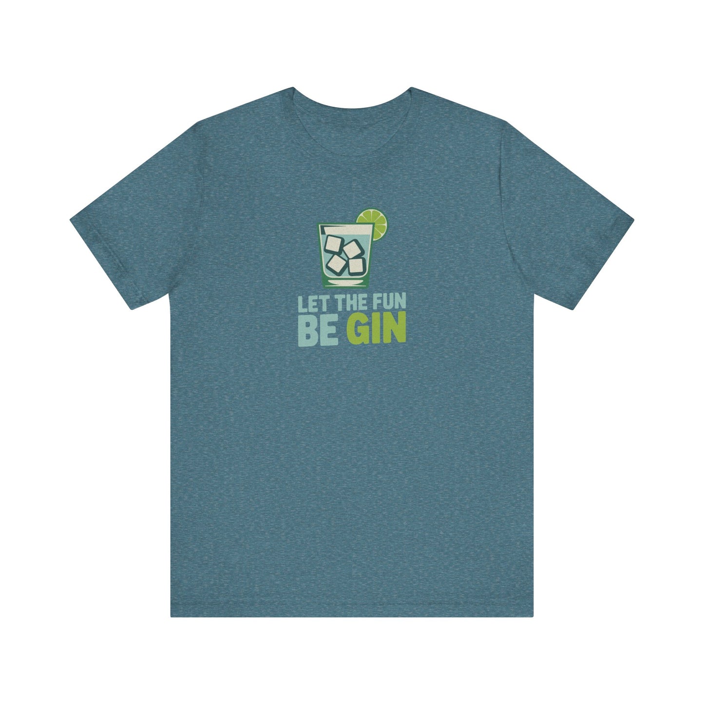 Party Starter: Let the Fun Be Gin – Cocktail Retro Tee (Dark)