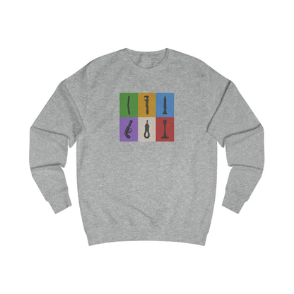 Six Ways Into the Evidence Locker — Clue Retro Sweatshirt (Light)