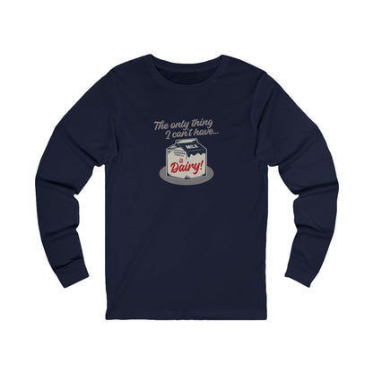Can’t Have Dairy — Friends Jill Green Retro Long Sleeve (Dark)