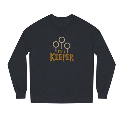 I’m a Keeper — Harry Potter Quidditch Retro Sweatshirt (Dark)
