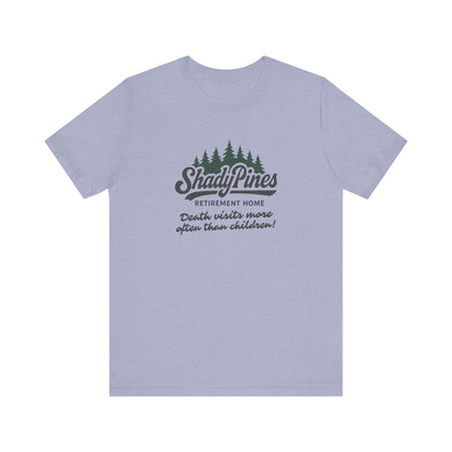 Shady Pines (Death Visits More Often Than Children) — Retro Tee (Light)