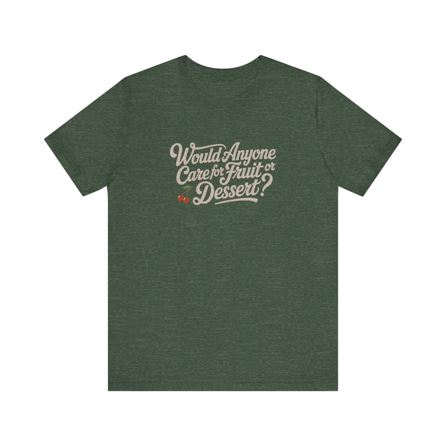 Would Anyone Care for Fruit or Dessert? — Clue Retro Tee (Dark)