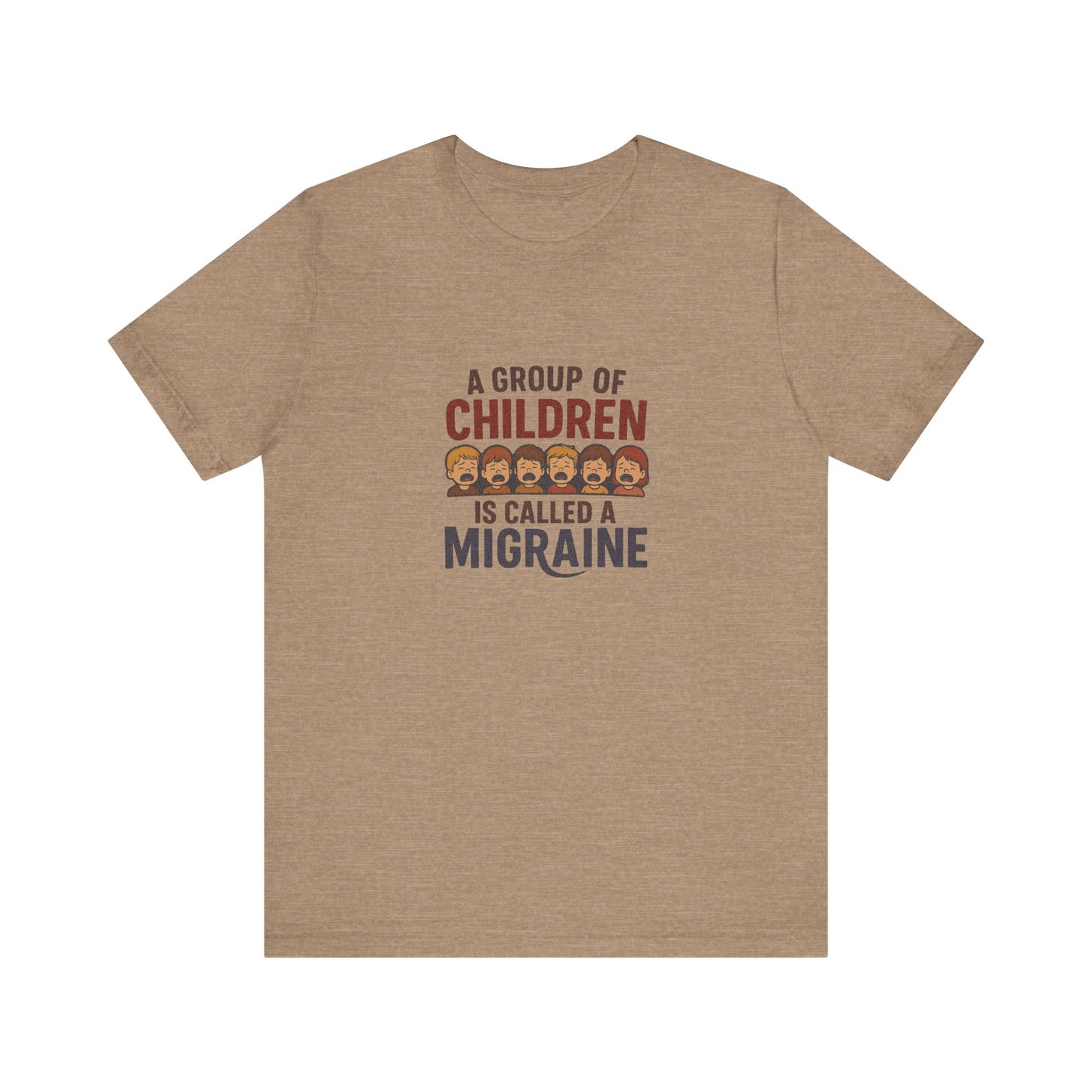 A Group of Children Is Called a Migraine — Retro Tee (Light)