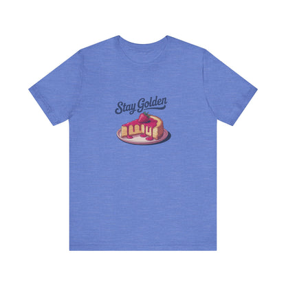 Stay Golden — Retro Cheesecake Graphic Tee (Light)