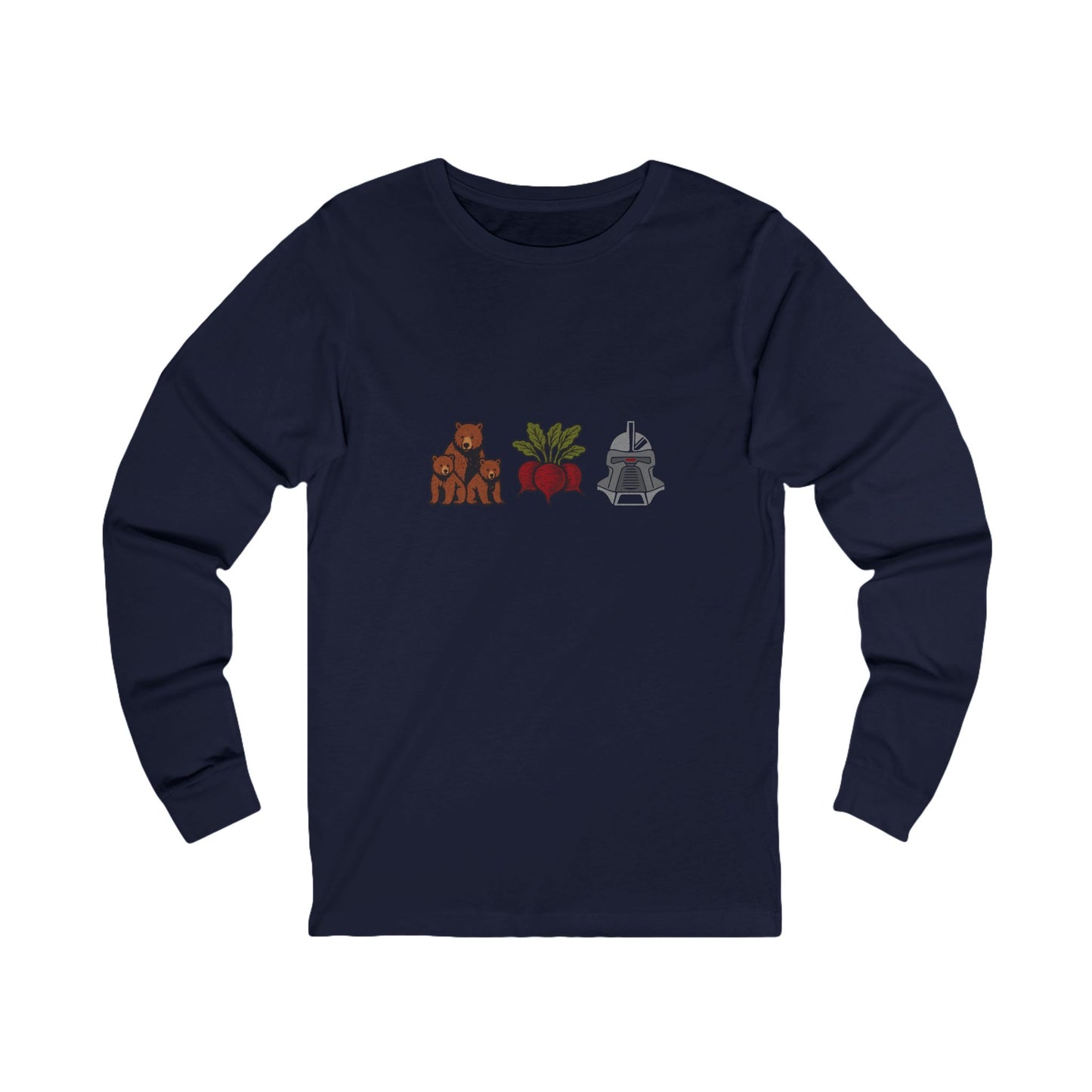 Bears, Beets, Battlestar (Icons) — Retro Long Sleeve (Dark)
