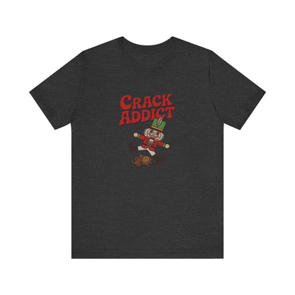Crack Addict Nutcracker (Unhinged Remix) — Retro Tee (Dark)