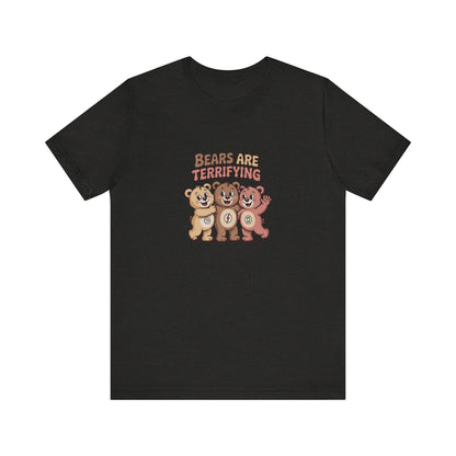 Bears Are Terrifying (Cute Remix) — Retro Tee (Dark)