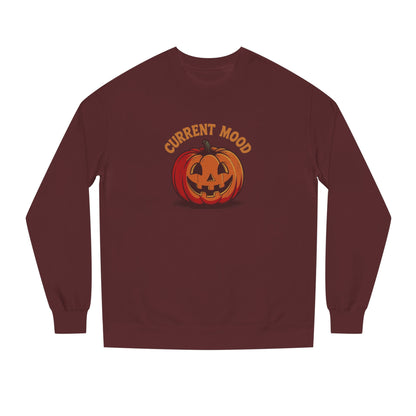 Current Mood (Classic Pumpkin) — Retro Halloween Sweatshirt (Dark)