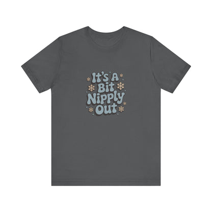 It's a Bit Nipply Out — Christmas Vacation Retro Tee (Dark)