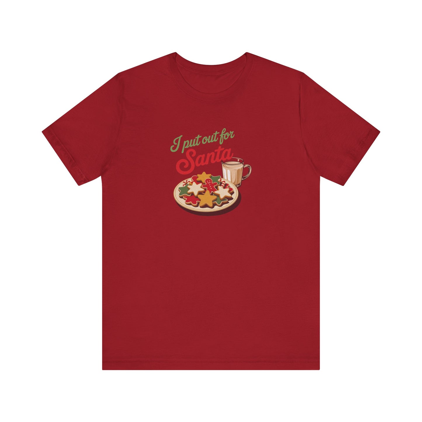 I Put Out for Santa — Retro Christmas Cookies Tee (Dark)