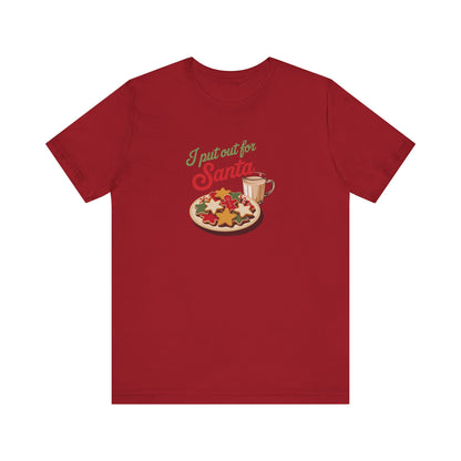 I Put Out for Santa — Retro Christmas Cookies Tee (Dark)
