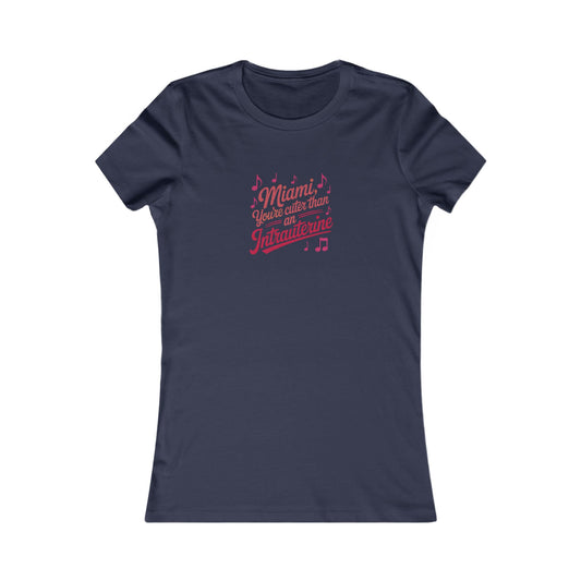 Cuter Than An Intrauterine — Golden Girls Women's Tee (Dark)