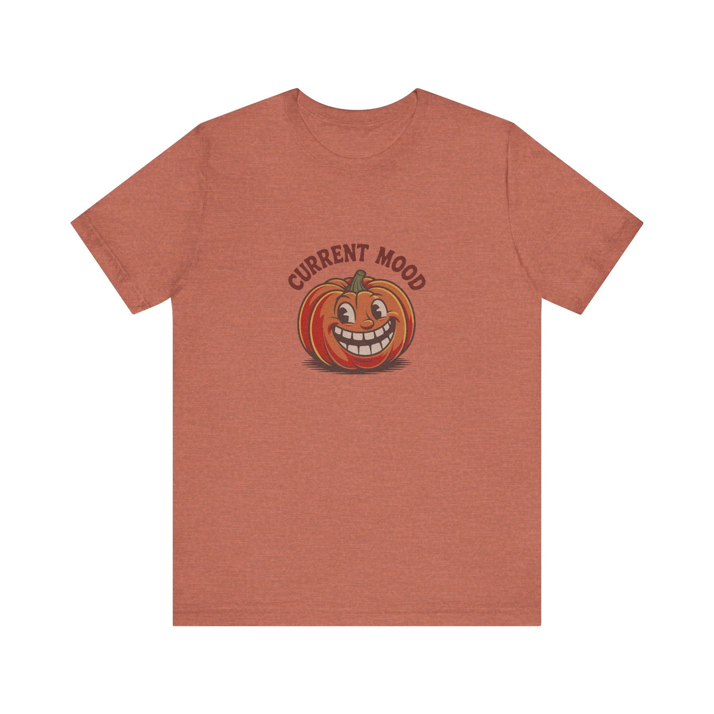 Current Mood (Toothy Jack) — Retro Halloween Tee (Light)