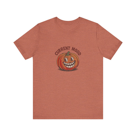 Current Mood (Toothy Jack) — Retro Halloween Tee (Light)