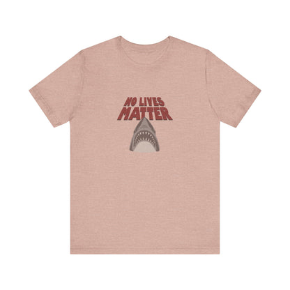 No Lives Matter — Jaws-Inspired Retro Tee (Light)