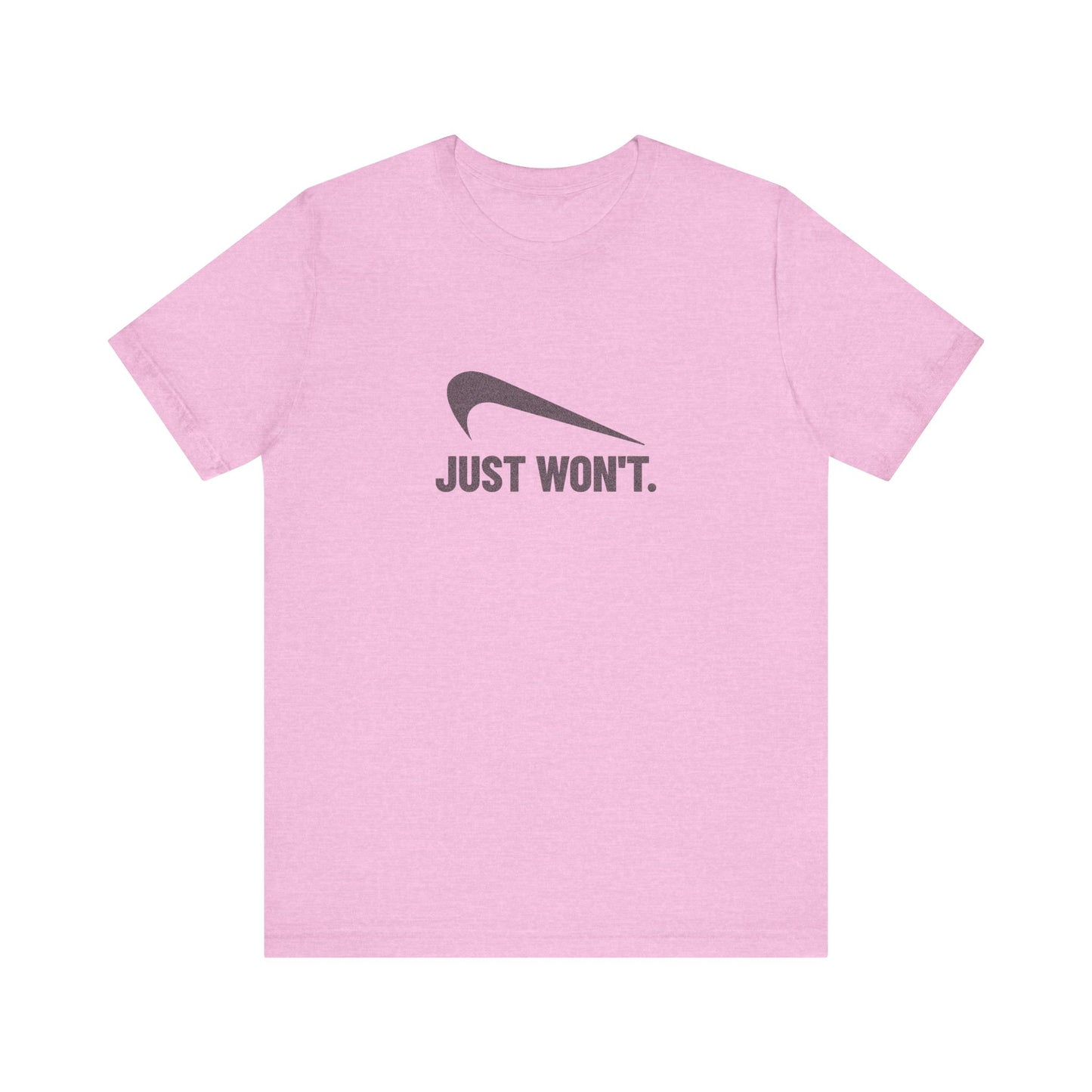 Just Won’t Athletic Parody — Retro Workout Tee (Light)