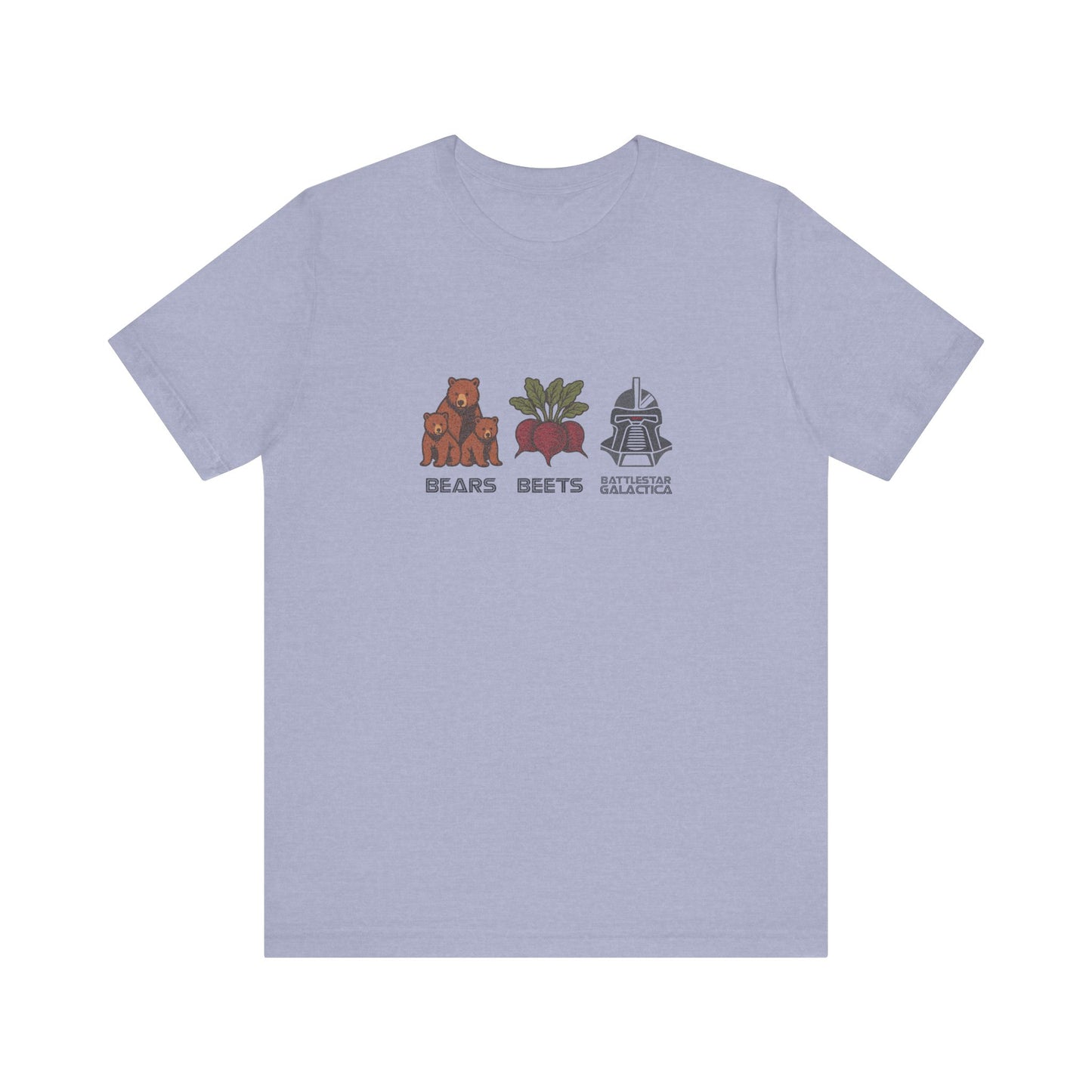 Bears, Beets, Battlestar (Captions) — Retro Tee (Light)