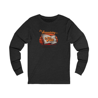 I'm Surrendering to Fun — Fun with Flags Retro Long Sleeve (Dark)