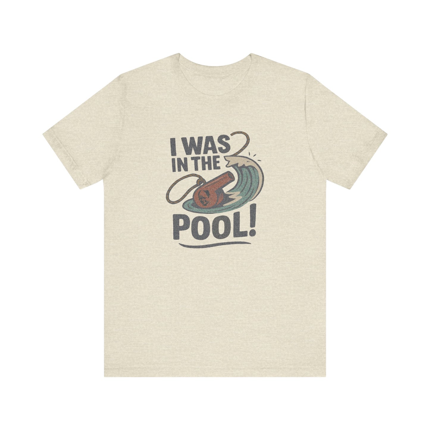 I Was in the Pool! — George Costanza Shrinkage Retro Tee (Light)