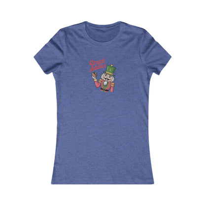 Crack Addict Nutcracker — Vintage Christmas Women's Tee (Dark)