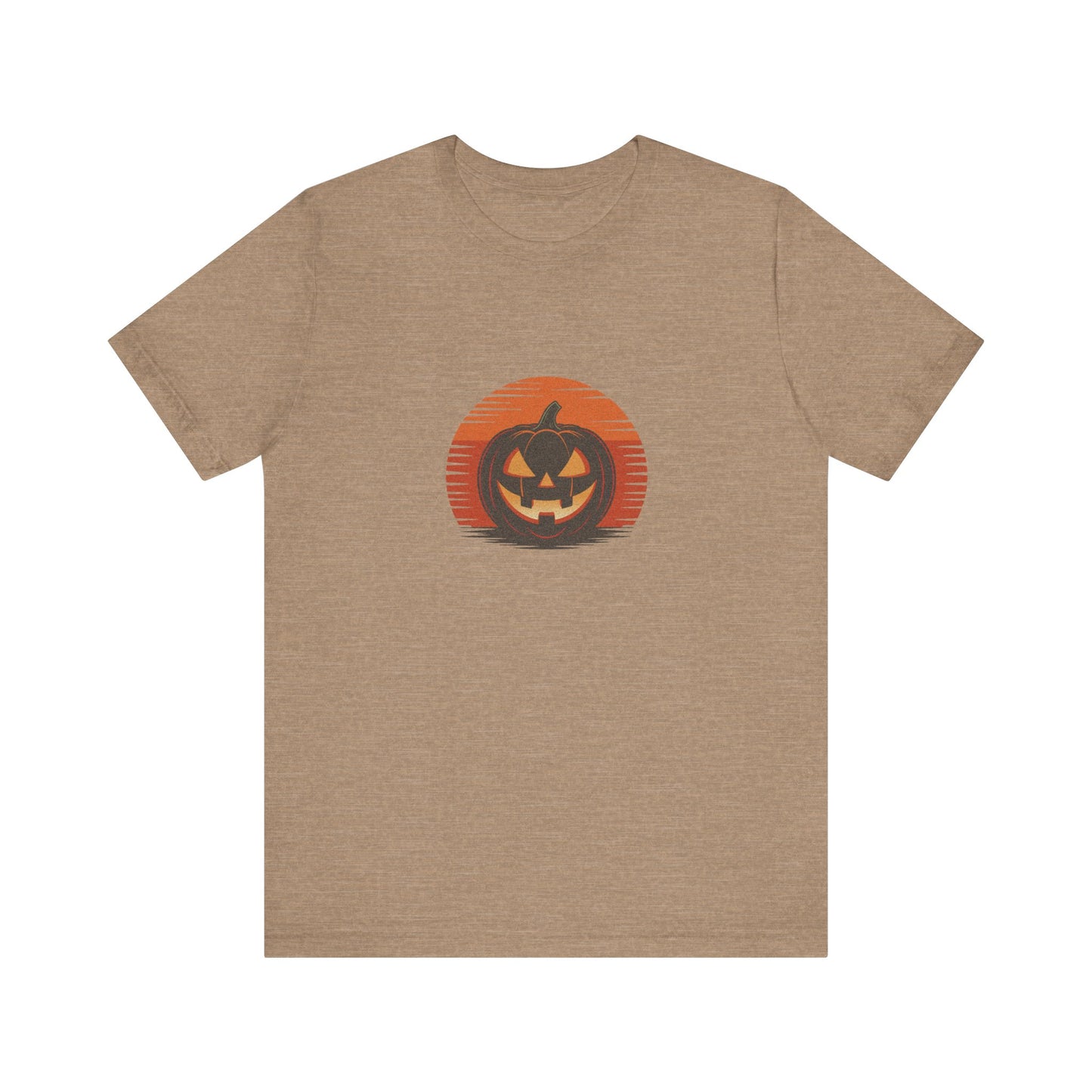 Retro Jack: Sliced Sunset — Halloween Sunset Tee (Light)