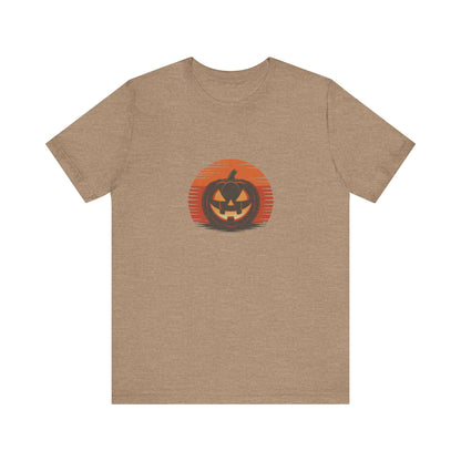 Retro Jack: Sliced Sunset — Halloween Sunset Tee (Light)