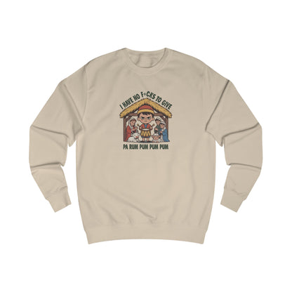 I Have No F*cks to Give — Little Drummer Boy Retro Sweatshirt (Light)