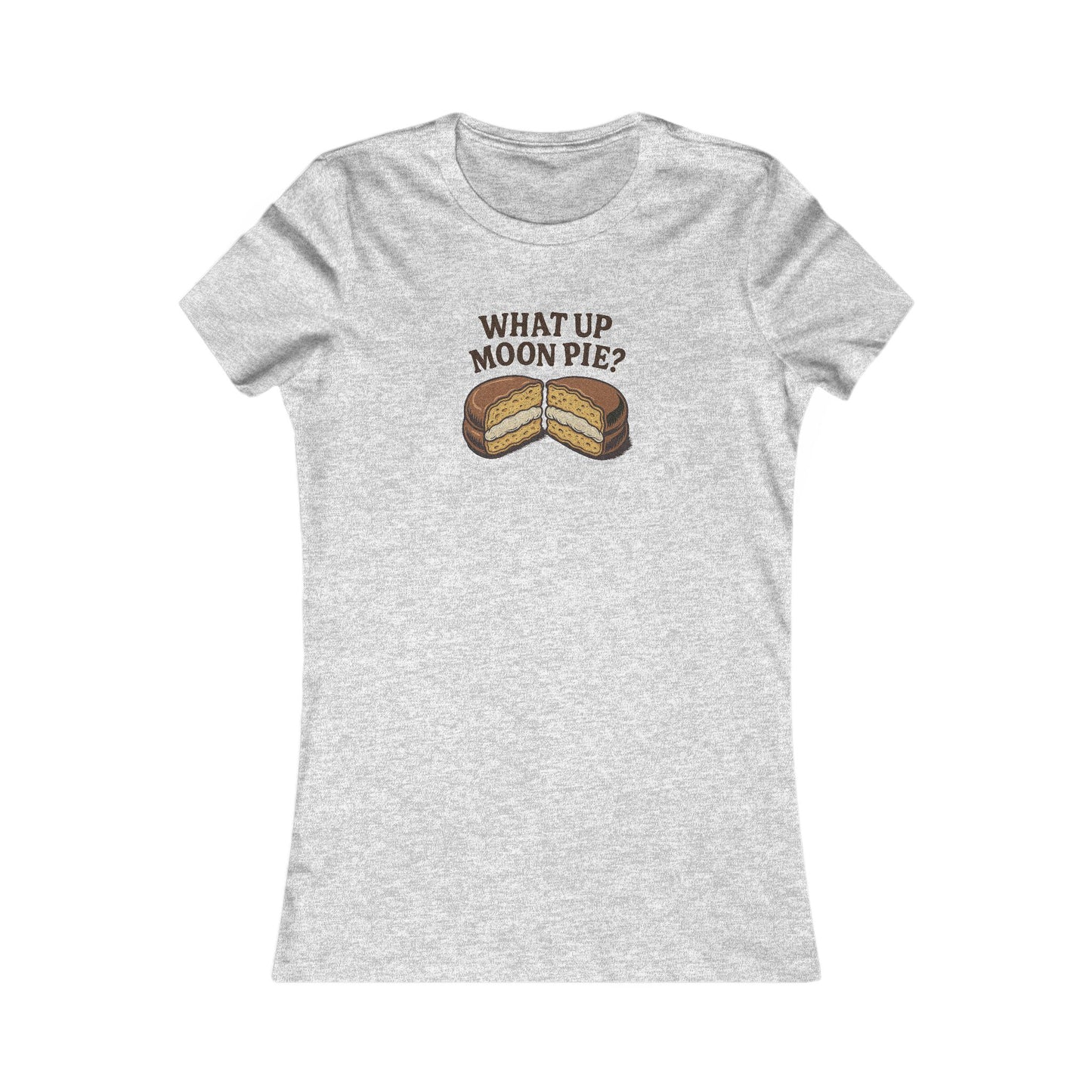 What Up, Moon Pie? — Big Bang Theory Retro Women's Tee (Light)