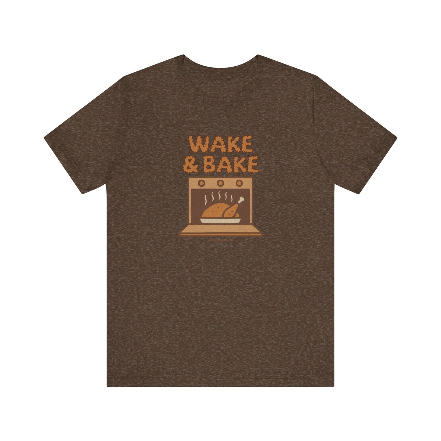 Wake & Bake — Retro Thanksgiving Turkey Tee (Dark)