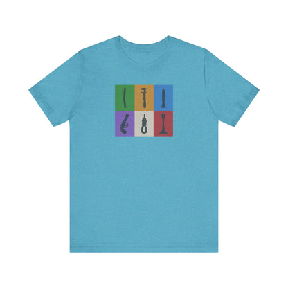 Six Ways Into the Evidence Locker — Clue Retro Tee (Light)