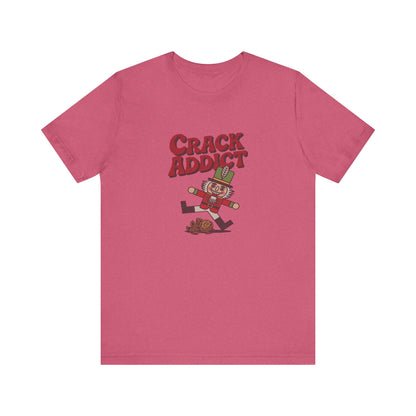 Crack Addict Nutcracker (Unhinged Remix) — Retro Tee (Light)