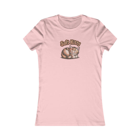 Soft Kitty Sick-Day Lullaby — Big Bang Theory Retro Women's Tee (Light)