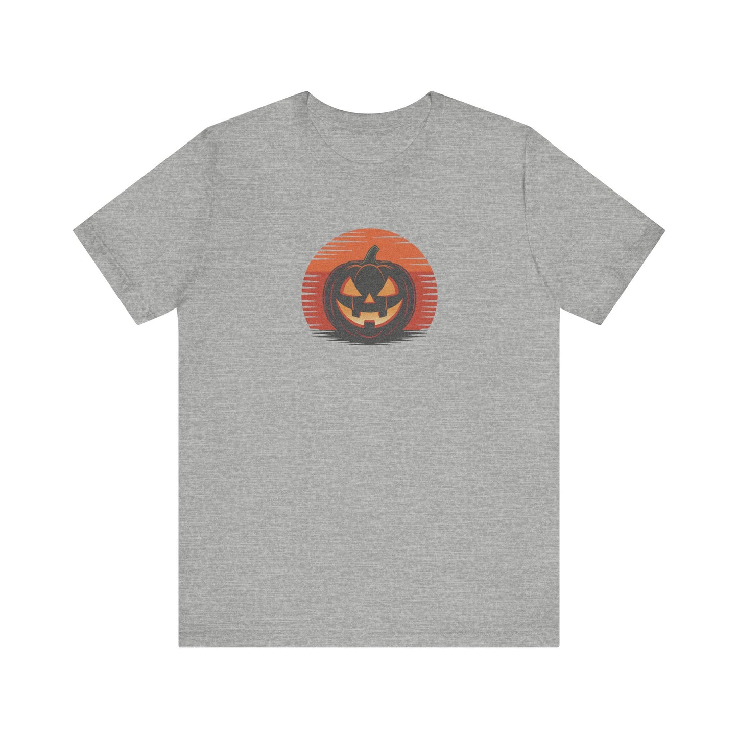 Retro Jack: Sliced Sunset — Halloween Sunset Tee (Light)