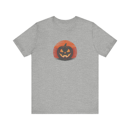 Retro Jack: Sliced Sunset — Halloween Sunset Tee (Light)