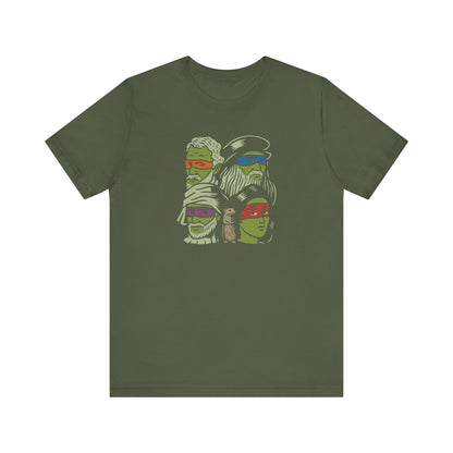 Renaissance Ninja Turtles — TMNT Retro Tee (Dark)