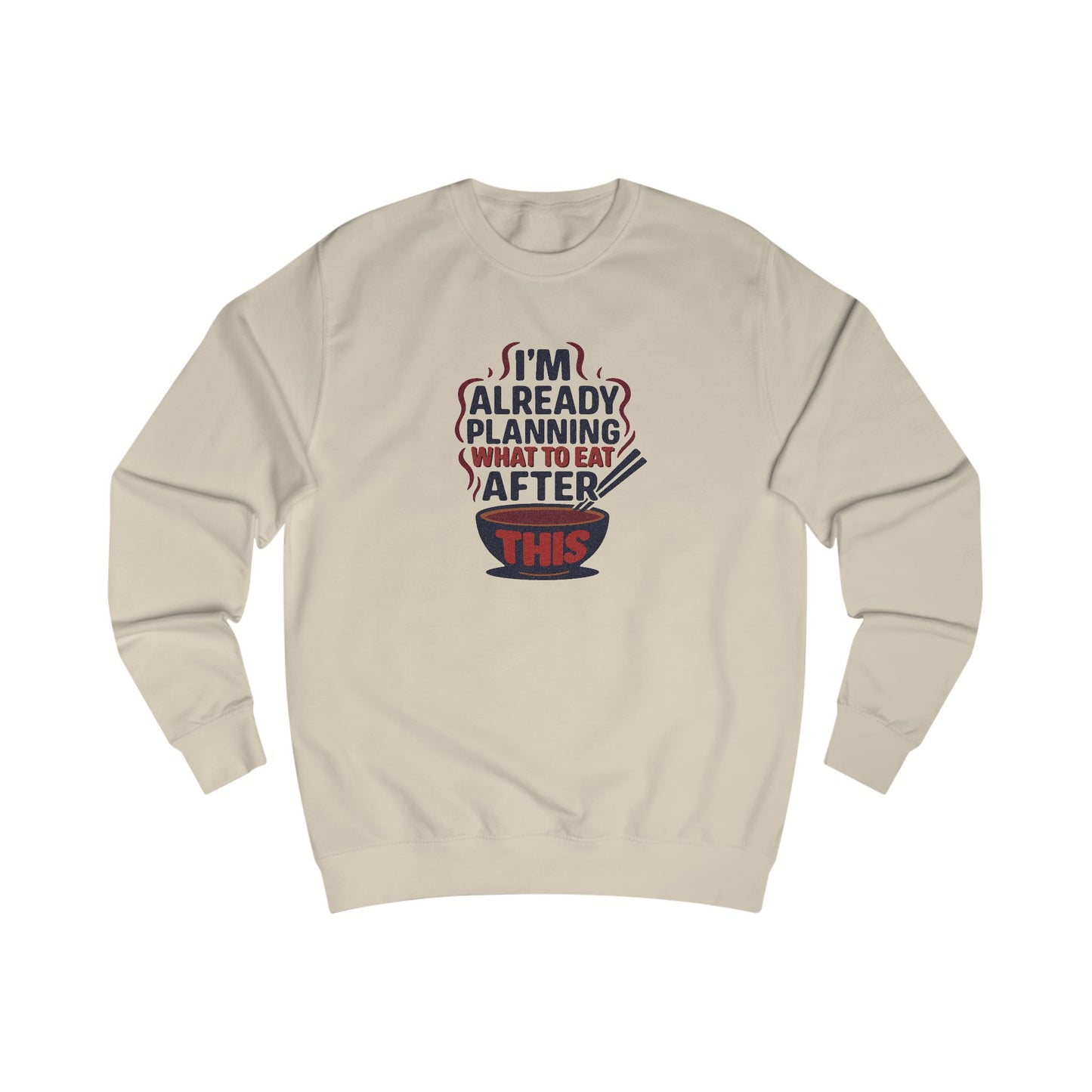 Planning What to Eat After This — Retro Foodie Sweatshirt (Light)