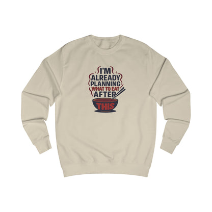 Planning What to Eat After This — Retro Foodie Sweatshirt (Light)