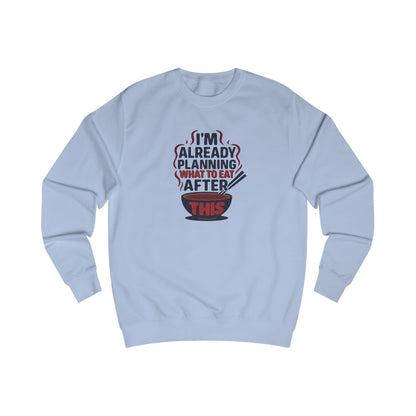 Planning What to Eat After This — Retro Foodie Sweatshirt (Light)