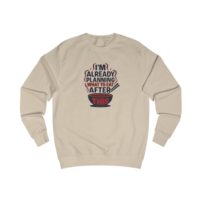 Planning What to Eat After This — Retro Foodie Sweatshirt (Light)