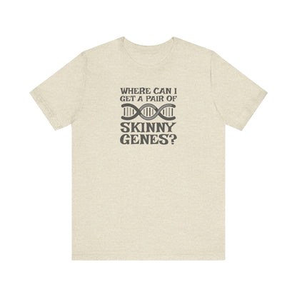 Pair of Skinny Genes — Retro Graphic Tee (Light)