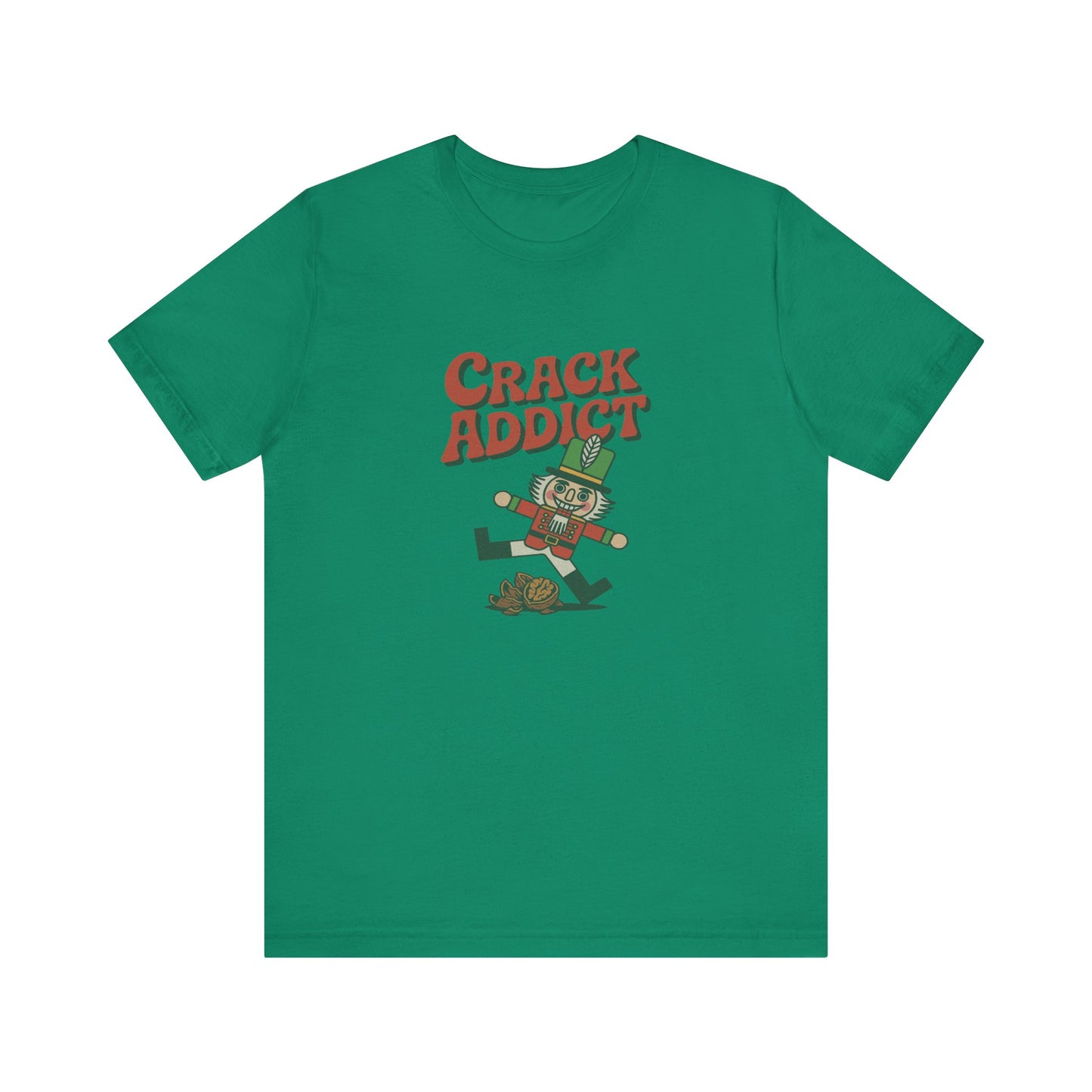 Crack Addict Nutcracker (Unhinged Remix) — Retro Tee (Dark)