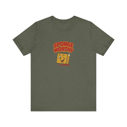Spongeworthy — Seinfeld Retro Cartoon Tee (Dark)