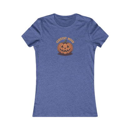 Current Mood (Vintage Jack) — Retro Halloween Women's Tee (Dark)